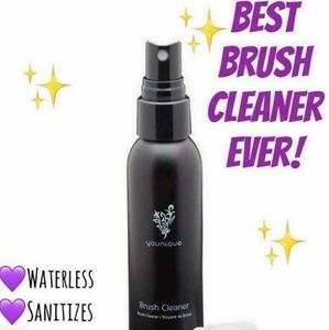 Waterless brush cleaner